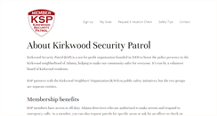 Desktop Screenshot of kirkwoodsecuritypatrol.org