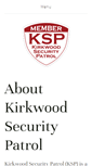 Mobile Screenshot of kirkwoodsecuritypatrol.org